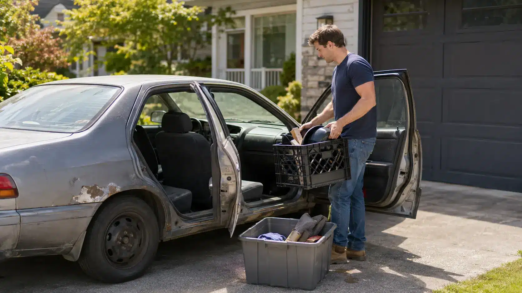 How to Get Rid of an Unwanted Car from Your Driveway – vehicle removal and recycling