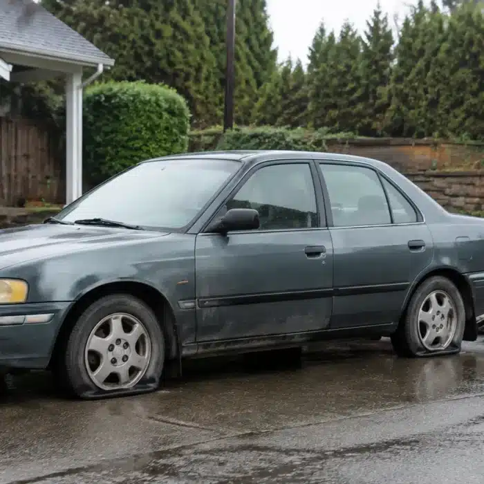 Can a Tow Truck Remove a Car With Four Flat Tires?